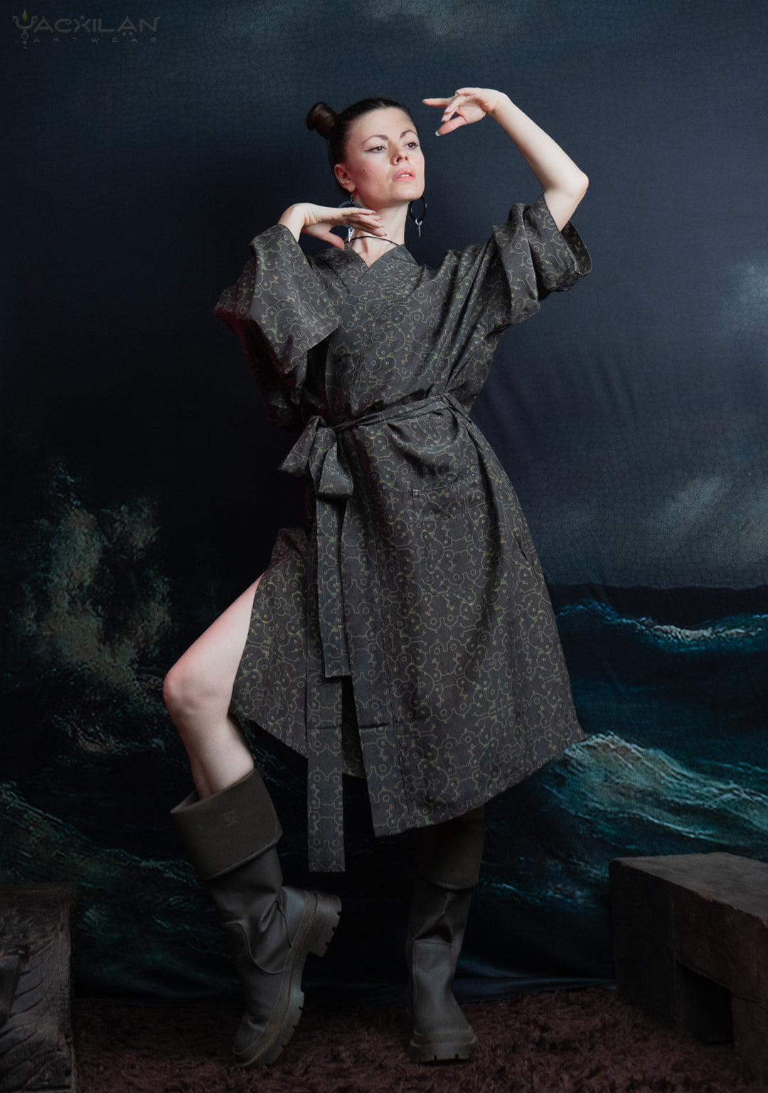 Classic Kimono / Chinese Silk - REBIRTH OF IKARO Forest